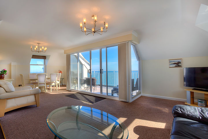 The sea facing Belvoir Suite.